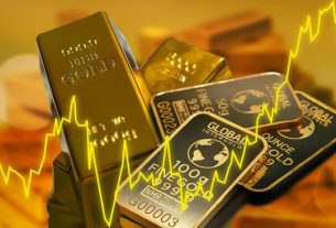 Grafik kenaikan harga emas dunia April 2025 Presiden AS Donald Trump dan Ketua The Fed Jerome Powell Emas batangan Antam pecahan 1 gram